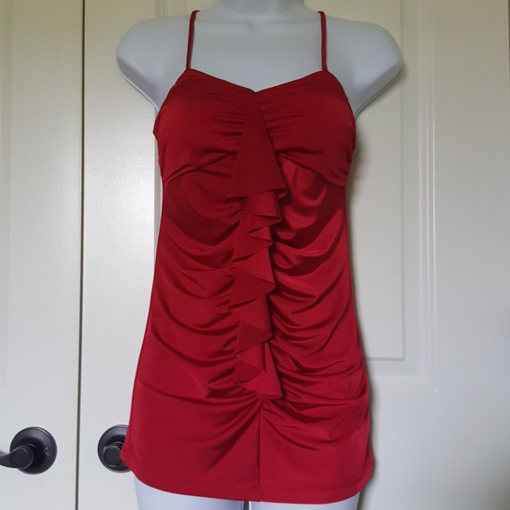Ruffled Red Top